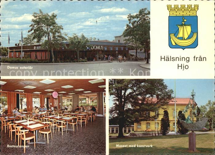 Haelsning Domus exterioer Restaurangen Museet med konstverk
