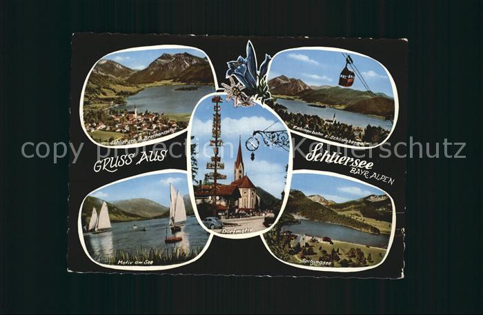 Schliersee Brecherspitze Kabinenbahn Seemotiv Dorfmotiv Spitzingsee
