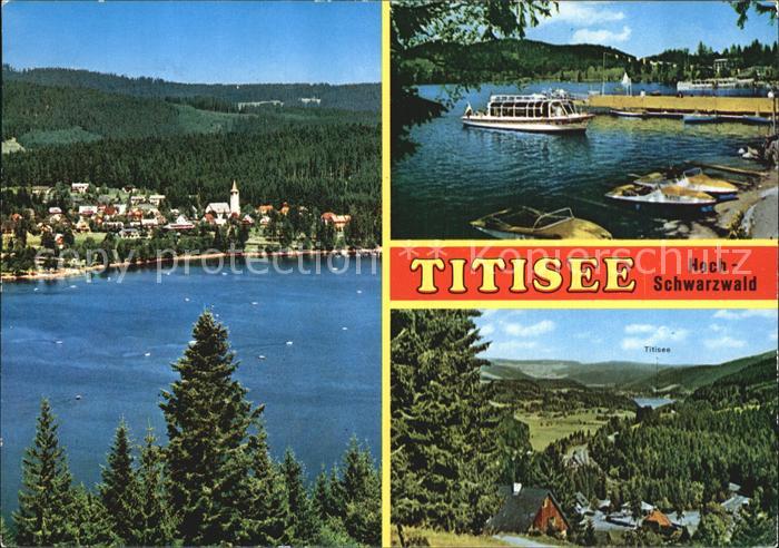 Titisee-Neustadt Panorama Fahrgastschiff Titisee