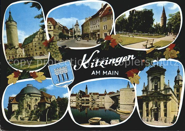 Kitzingen Main Burg Strasse Park Schloss Kirche