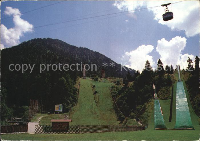 Oberstdorf Schattenberg Schanzen mit Nebelhornbahn