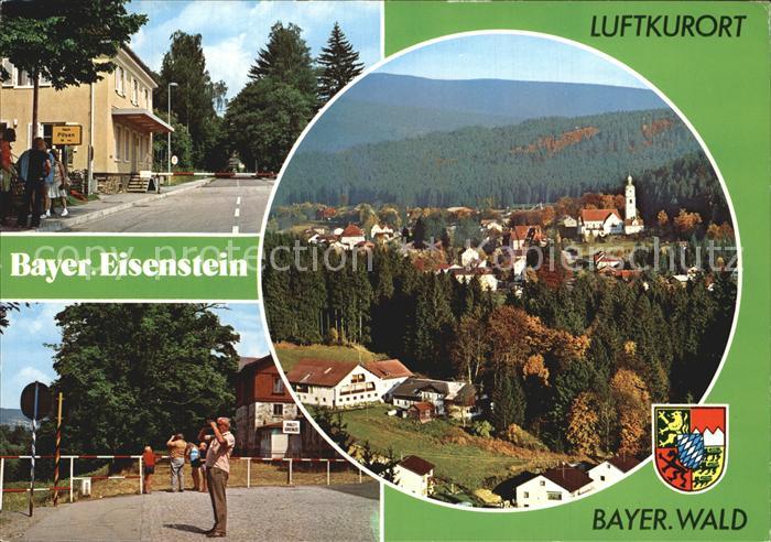 Bayerisch Eisenstein Deutsch tschechischer Grenzuebergang Panorama