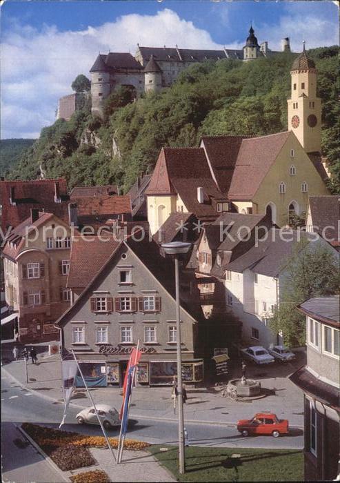 Heidenheim Brenz Ortsblick mit Schloss Hellenstein