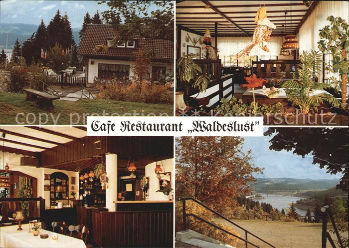 Schulenberg Oberharz Cafe Restaurant Waldeslust Gastraum Theke Seeblick