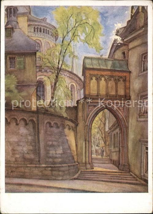 Koeln Rhein Kirche Maria im Capitol Dreikoenigen Pfoertchen