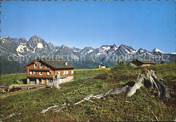 Doellach Kaernten Alpengasthaus Glocknerblick mit Schobergruppe und Grossglockne