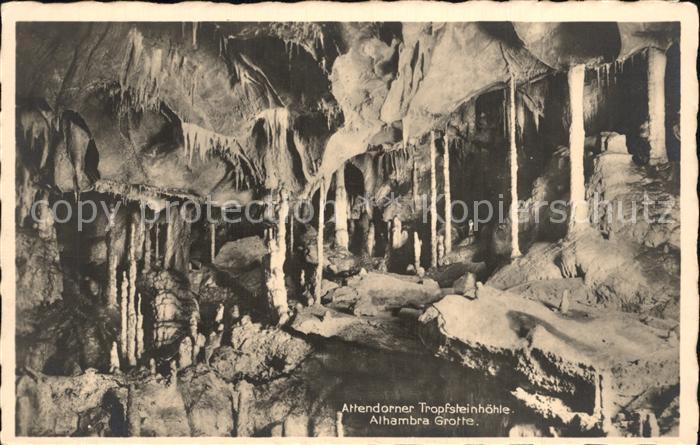 Hoehlen Caves Grottes Attendorner Tropfsteinhöhle Alhambra Gr