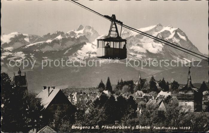 Seilbahn Pfänderbahn Bregenz Bodensee Säntis