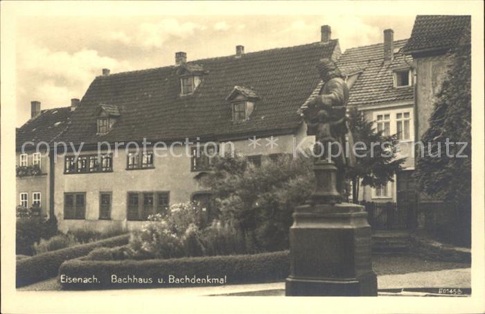 Bach Johann Sebastian Eisenach Bachhaus Bachdenkmal