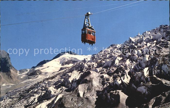 Seilbahn Laengfluh Saas-Fee Feegletscher