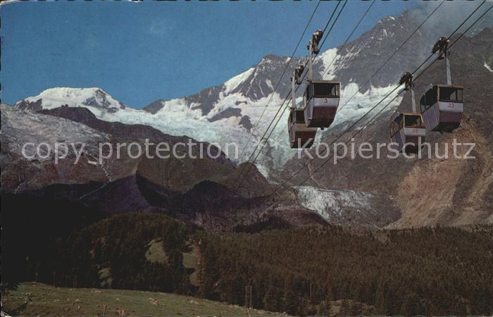 Seilbahn Langefluh Saas-Fee Alphubel Taeschhorn