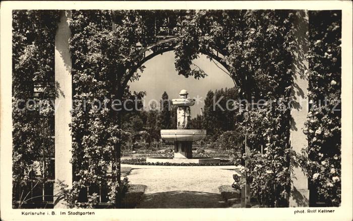 Foto Kellner Rolf Nr. 870 Karlsruhe Stadtgarten