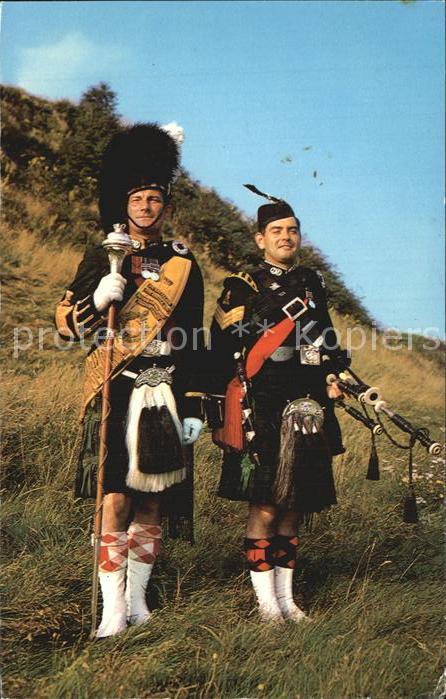 Dudelsack Drum Major and Piper Argyll Sutherland Highlanders