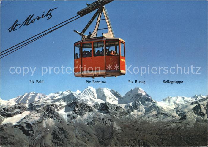 Seilbahn Corviglia-Piz Nair St. Moritz Berninagruppe