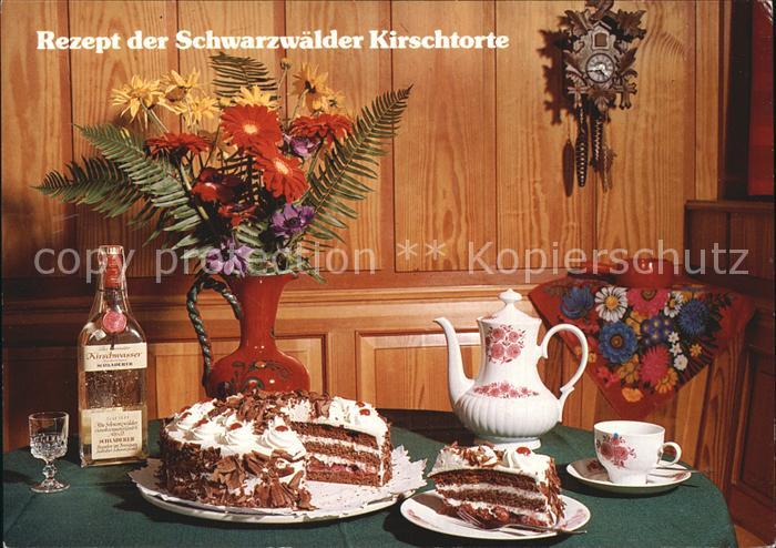 Lebensmittel Rezept Schwarzwälder Kirschtorte