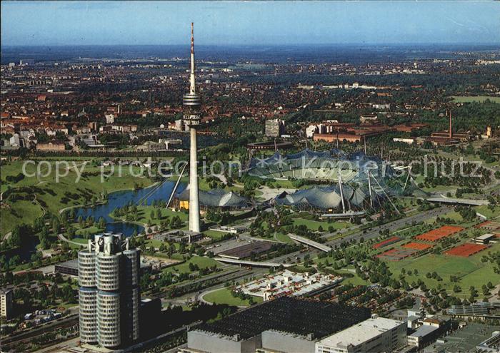 Olympia Olympiagelaende BMW-Hochhaus Olympiaturm Muenchen