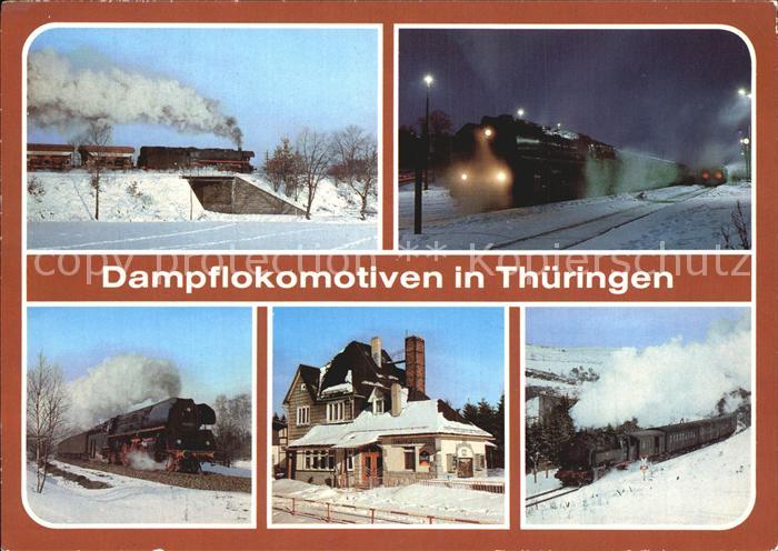 Lokomotive Dampflokomotiven Thueringen Triptis Bahnhof Weida