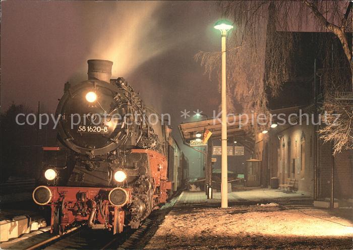 Lokomotive Gueterzuglokomotive 58311 Bahnhof Graefenroda