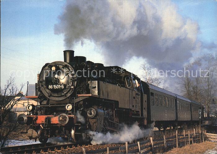 Lokomotive Einheitsgueterzugtenderlokomotive 861501 Strecke Schlettau