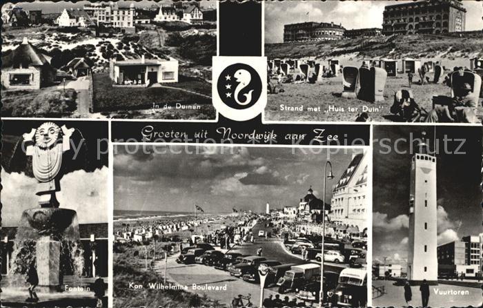 Noordwijk aan Zee Dunen Strand Huis ter Duin Vuurtoren Kon Wilhelmina Boulevard