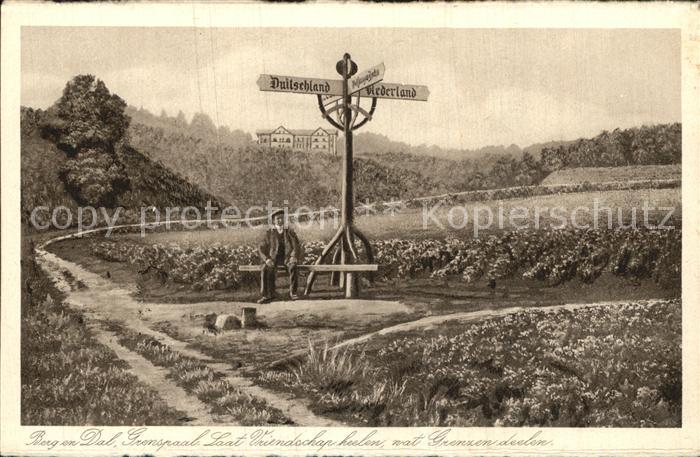 Berg en Dal Grenspaal Grenze Deutschland Niederlande