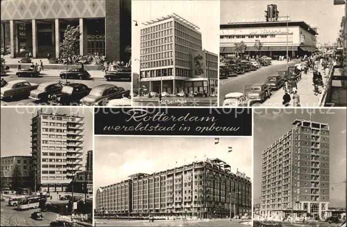 Rotterdam Beursplein Holbeinhuis Flatgebou Zuidplein Groothandelsgebouw Erasmush