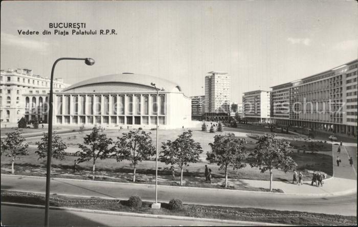 Bucuresti Bukarest Bucaresti RO Vedere din Piata Palatului RPR
