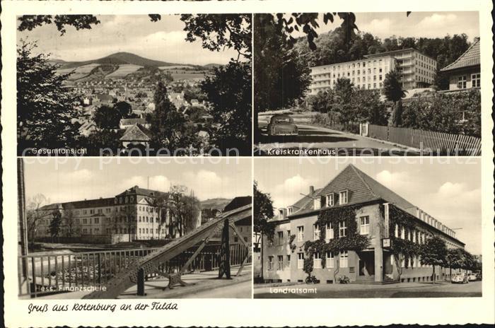 Rotenburg Fulda Gesamtansicht Krankenhaus Landratsamt Schule