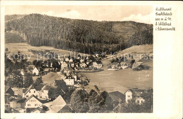 Enzkloesterle Teilansicht Luftkurort im Schwarzwald