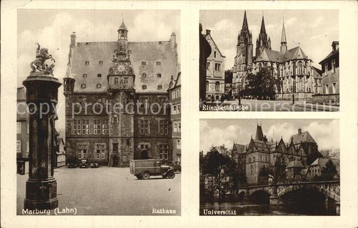Marburg Lahn Rathaus Elisabethkirche Universitaet