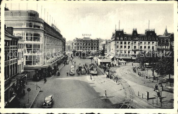 Liege Luettich Place St Lambert du Marechal Foch et Les Grands Magasins