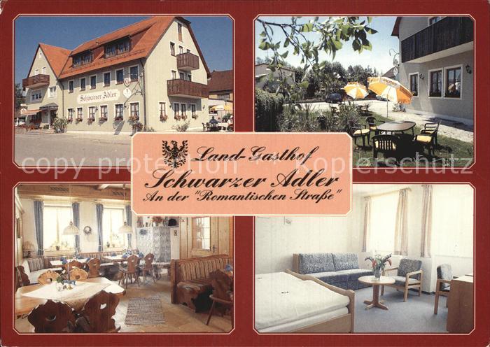 Unteroestheim Landgasthof Schwarzer Adler Romantische Strasse