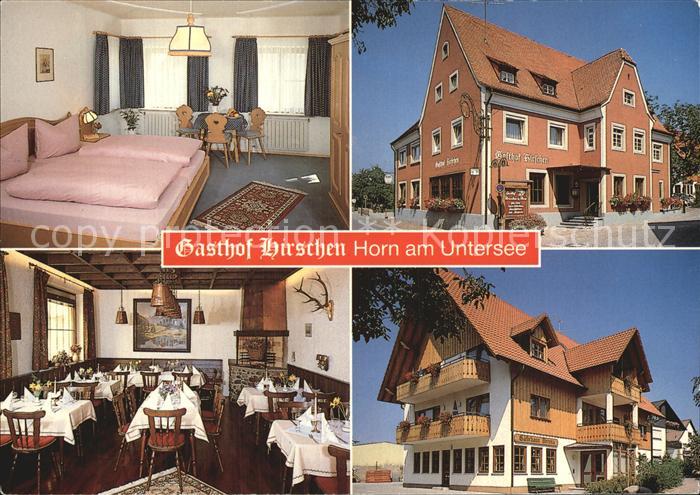 Horn Gaienhofen Gasthof Hirschen Restaurant Fremdenzimmer