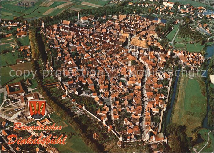 Dinkelsbuehl 1000jaehrige Stadt Fliegeraufnahme