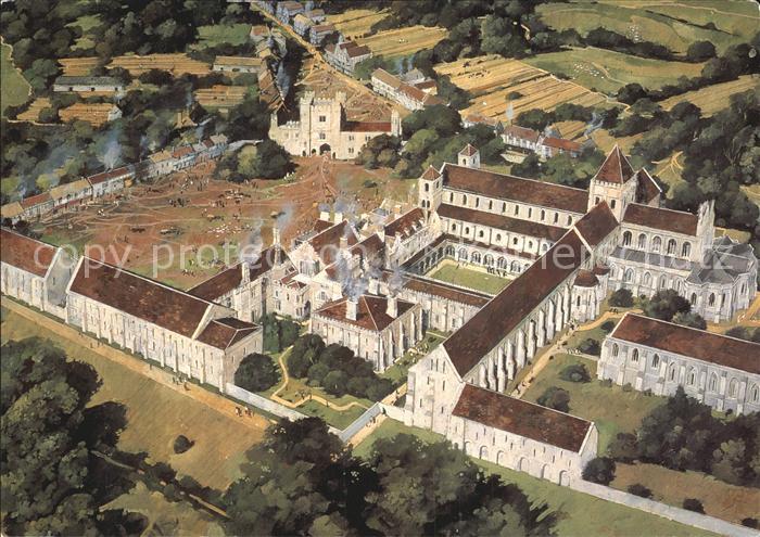 Battle Town Battle Abbey Reconstruction drawing