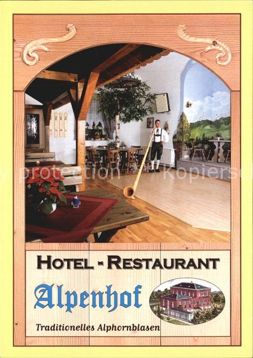Breitenfeld Vogtland Hotel Restaurant Alpenhof Hornblaeser