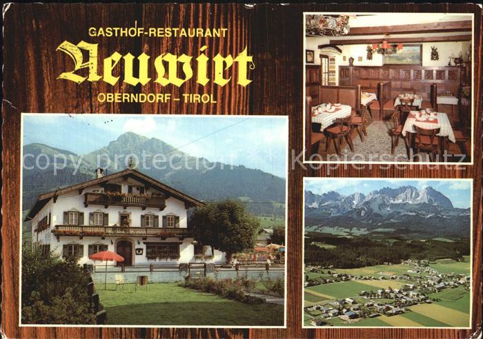 Oberndorf Tirol Gasthof Restaurant Neuwirt Alpenblick
