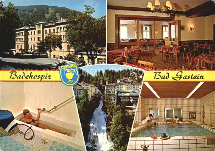 Badgastein Kuranstalt Badehospiz Unterwasser Therapie Wasserfall