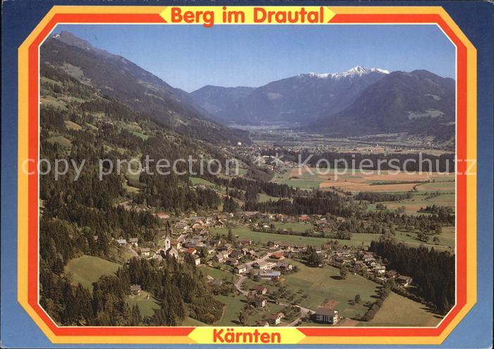Berg Drautal Panorama mit Alpen