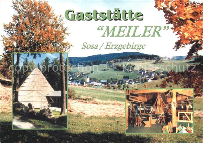 Sosa Erzgebirge Gaststaette Meiler Landschaft Herbststimmung