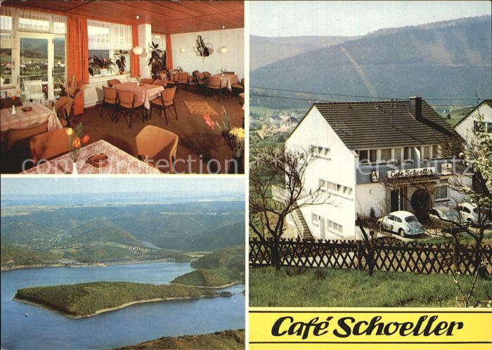 Hasenfeld Cafe Schoeller Pension Rurtalsperre Schwammenauel Fliegeraufnahme