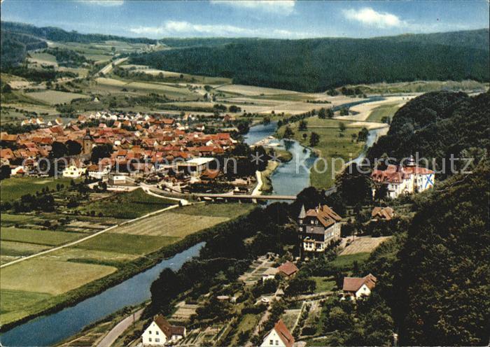 Hedemuenden Panorama Erholungsheim Haus der Heimat Werratal Fliegeraufnahme