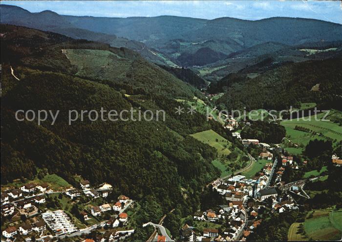 Bad Peterstal-Griesbach Kneipp Mineralbad Renchtal Schwarzwald Fliegeraufnahme