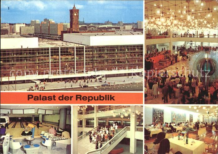 BERLIN CITY Palast der Republik Konzert Hauptfoyer Spreebowling Restaurant