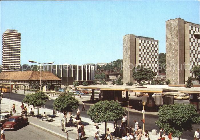 Suhl Thueringer Wald Wilhelm Pieck Strasse Hochhaeuser
