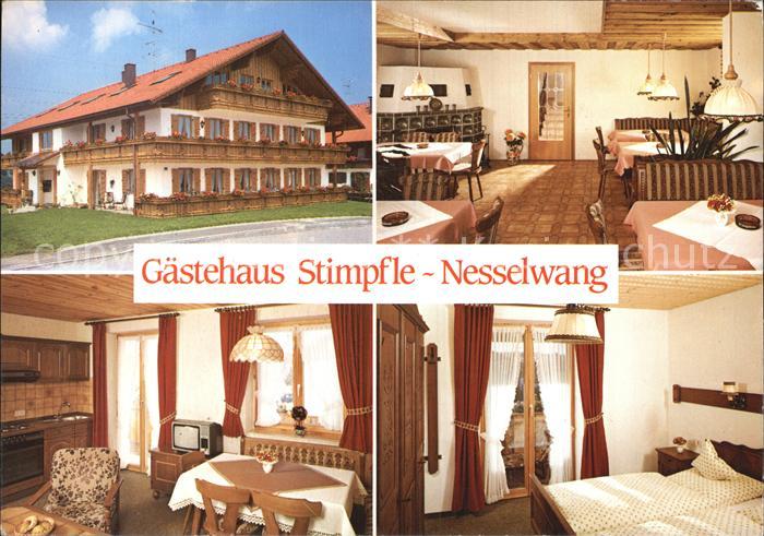 Nesselwang Allgaeu Bayern Gaestehaus Stimpfle Gaststube Fremdenzimmer