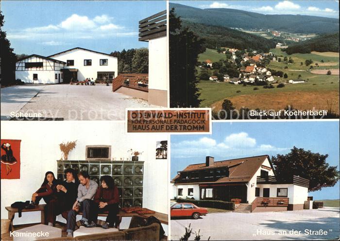 Kocherbach Odenwald Institut Scheune Kaminecke Landschaft
