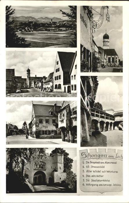 Schongau Stadtpfarrkirche Wehrgang am herzoglichen Schloss
