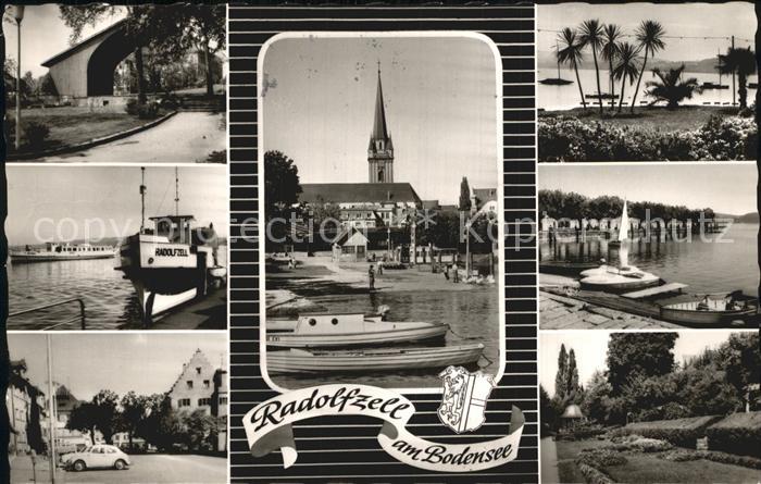 Radolfzell Bodensee Hafen Pesonenschiff Radolfzell Park Teilansicht