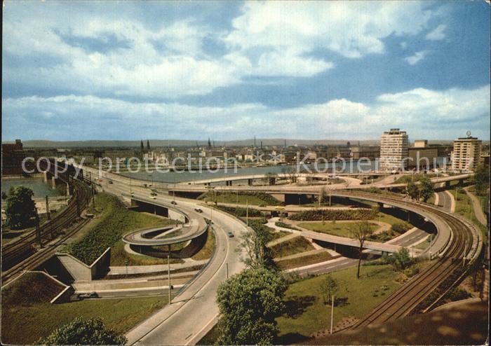 MANNHEIM BW Auffahrt zur Rheinbruecke